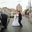 Russian bride and groom