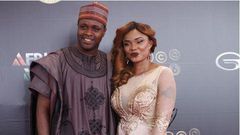 Femi Adebayo and Iyabo Ojo at the 2016 AMVCA