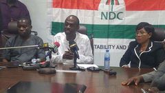 General Secretary of NDC, Asiedu Nketia (Middle)