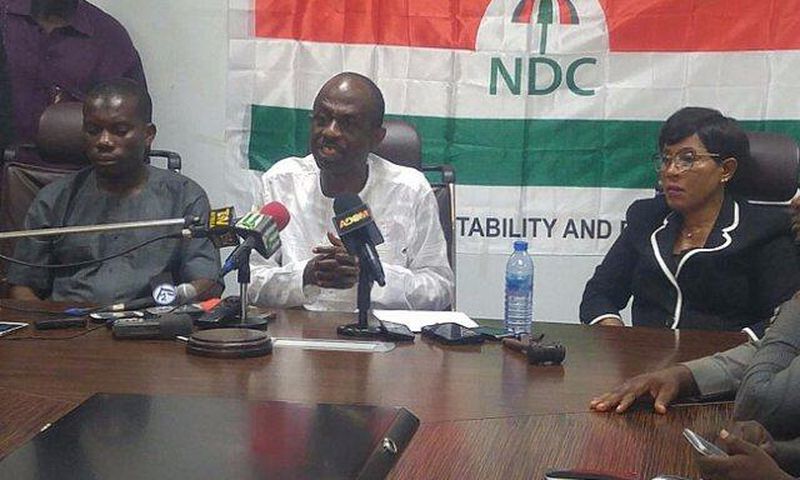 General Secretary of NDC, Asiedu Nketia (Middle)