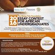 The Rising Tide Foundation 2016 essay contest for African undergraduates