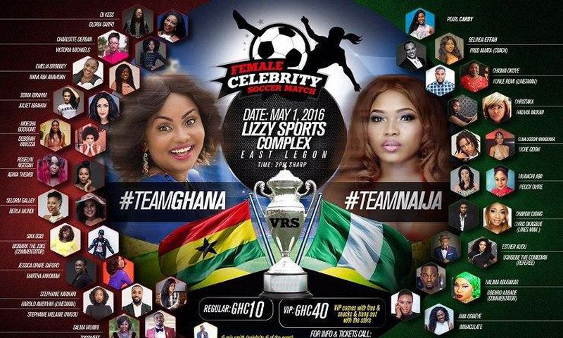 Official poster for Female Celebrities Soccer Match