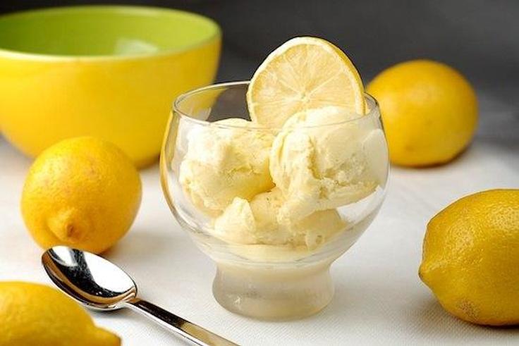 Lemon ice cream