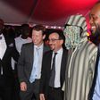 Investigative journalist, Anas [disguised] with some personalities at the event