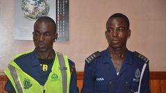 Faati Jacob Tinob (left) and Musah Azumah