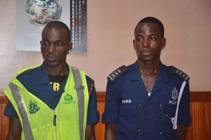 Faati Jacob Tinob (left) and Musah Azumah