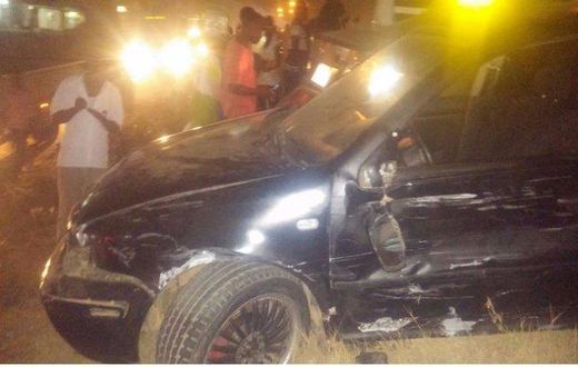 About 15 vehicles, including two taxis and other commercial vehicles were damaged due to the collision. (Picture credit: Joy FM)