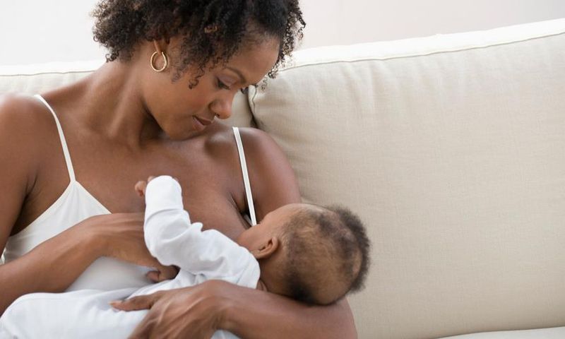 File photo: Breastfeeding African mother