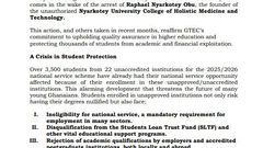 PUSAG raises alarm as over 3,500 students attend unapproved universities