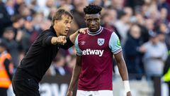 Julen Lopetegui and Mohammed Kudus