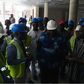 Mahama inspecting expansion works at the hospital