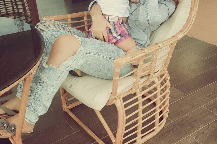 Nadia Buari and baby