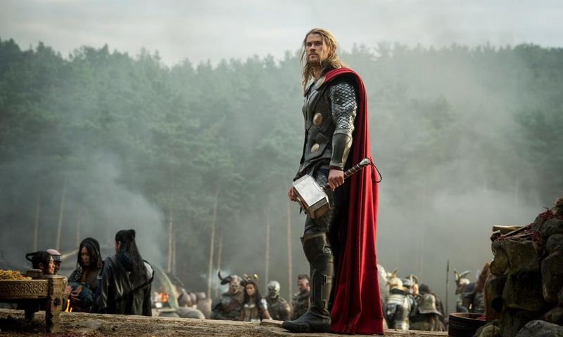Chris Hemsworth as Thor in the Marvel movie
