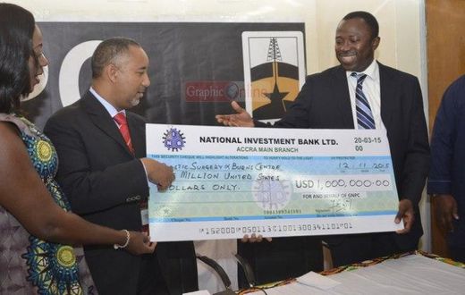 Korle-Bu Burns ICU receives $1 million donation from GNPC