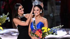 The Filipina beauty queen was then crowned Miss Universe 2015