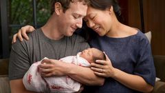Facebook's CEO, Mark Zuckerberg and wife, Priscilla beheld their first child, Maxima - Photo for illustrative purpose.