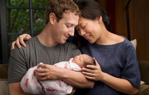 Facebook's CEO, Mark Zuckerberg and wife, Priscilla beheld their first child, Maxima - Photo for illustrative purpose.