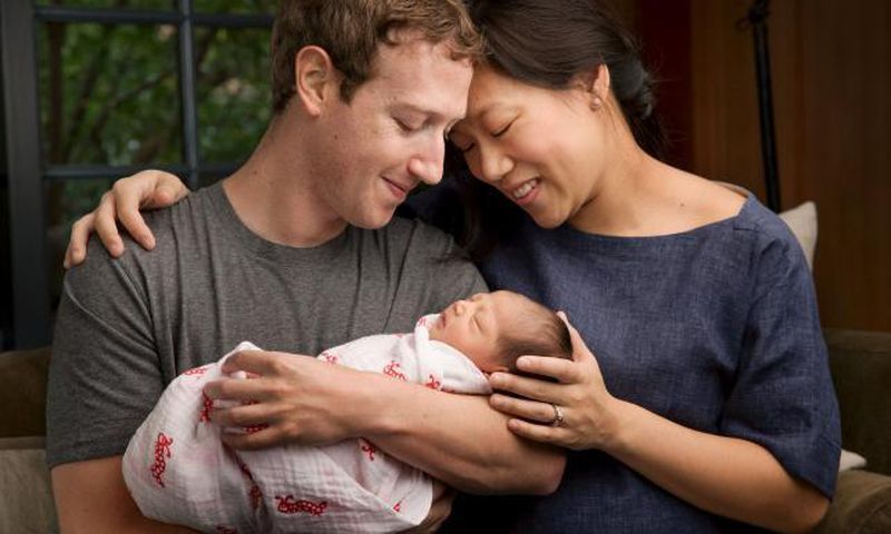 Facebook's CEO, Mark Zuckerberg and wife, Priscilla beheld their first child, Maxima - Photo for illustrative purpose.