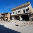 A general view shows a deserted street in the rebel-controlled area where forces loyal to Syria"s President Bashar al-Assad carry out offensives to take control of the town of Kafr Nabudah, in Hama province, Syria, October 11, 2015.
