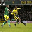 Odion Ighalo scores for Watford against Norwich.