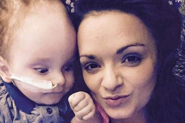 Emma Murray, 24, was told of her son's condition minutes after giving birth