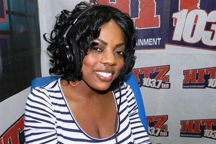 Nana Aba Anamoah in Hitz FM's studio
