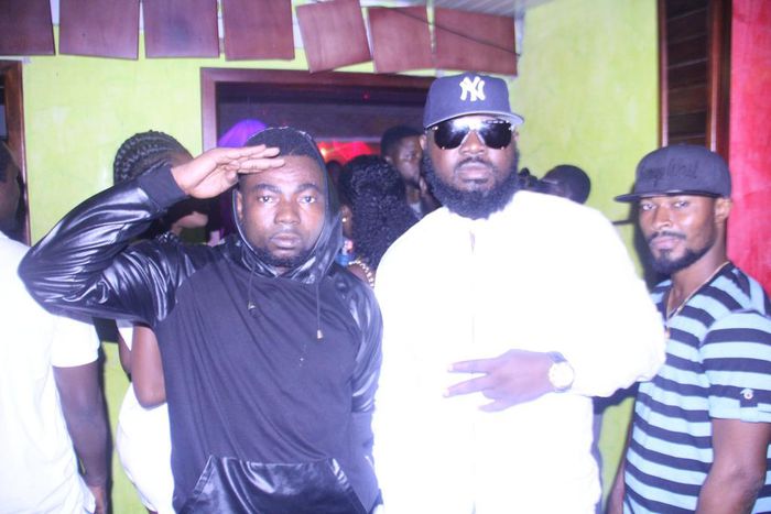 Stranjah and Zeal at "Sayoo" video premiere at Bella Roma