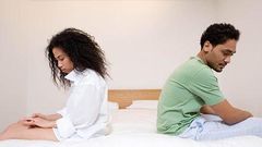 Unhappy couple