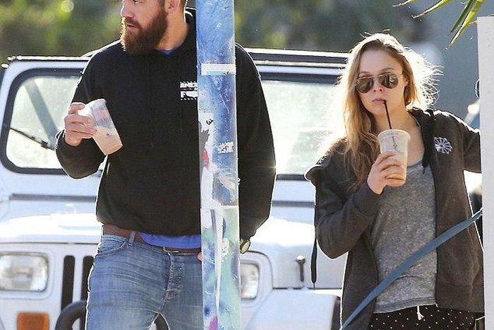 Ronda Rousey and boyfriend,  Travis Browne