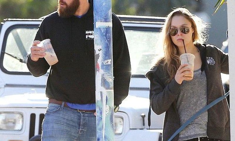 Ronda Rousey and boyfriend,  Travis Browne