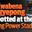 Kwabena Agyepong spotted at the King Power Stadium