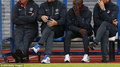 Carlo Ancelotti and Claude Makalele