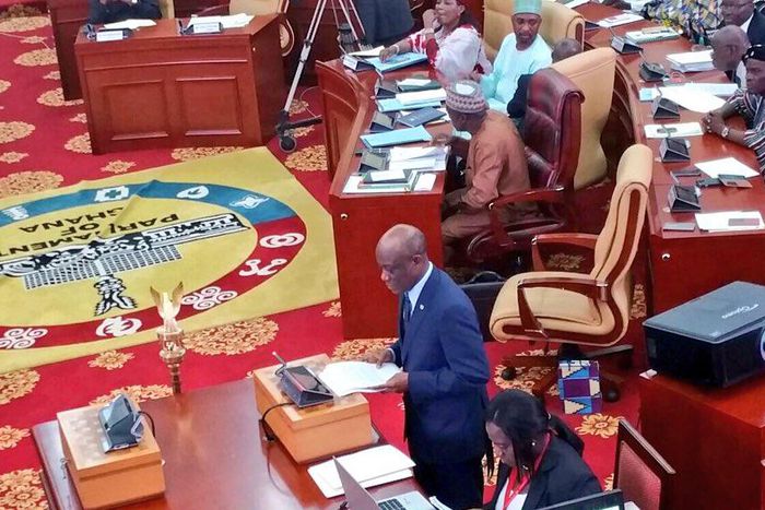 Hon Seth Tekper in Parliament