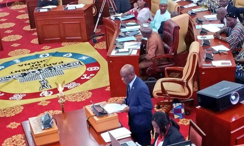 Hon Seth Tekper in Parliament