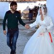 The Syrian bride with the groom, Turkish man Riza Turkal