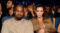 Kanye West and Kim Kardashian