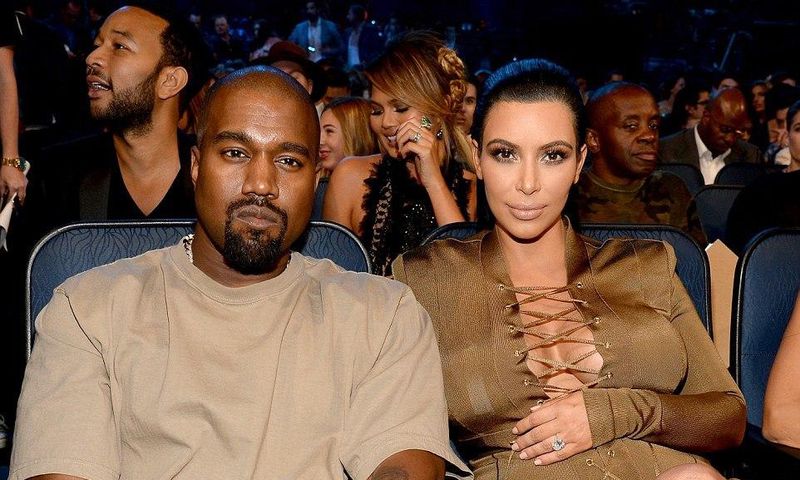 Kanye West and Kim Kardashian