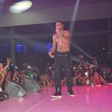 Trey Songz, during his stage performance