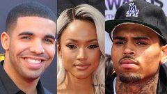 Drake, Karrueche Tran and Chris Brown