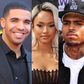 Drake, Karrueche Tran and Chris Brown