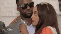Freda Francis and Iyanya at the opening of Mimz Lounge in 2015.