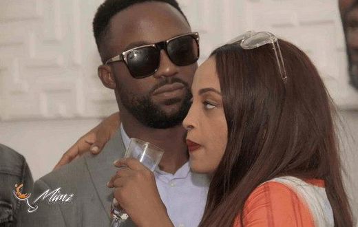 Freda Francis and Iyanya at the opening of Mimz Lounge in 2015.
