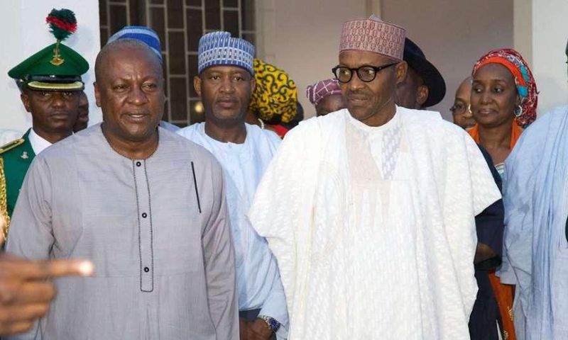 President Mahama and Muhammadu Buhari