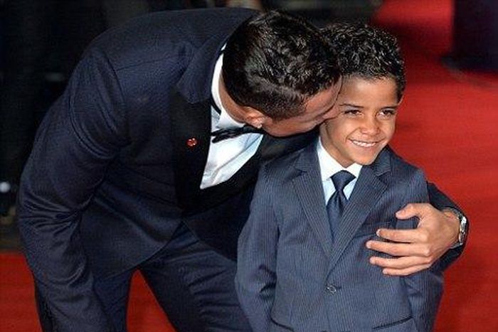 Cristiano Ronaldo and son