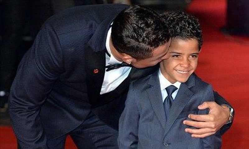 Cristiano Ronaldo and son
