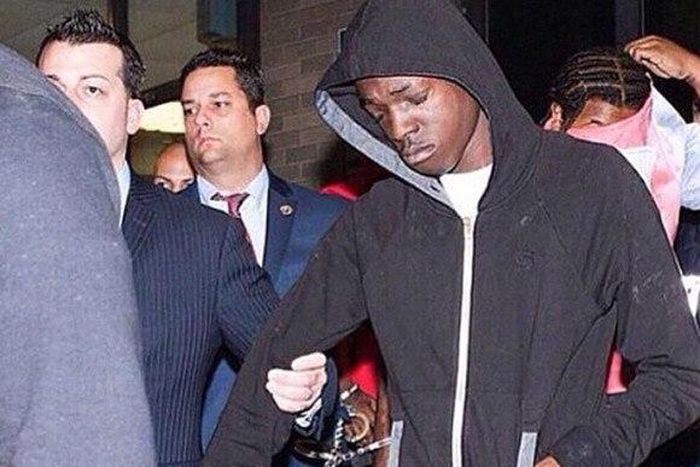 Bobby Shmurda during his arrest.