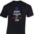 A 'Keep calm and google on' tee-shirt