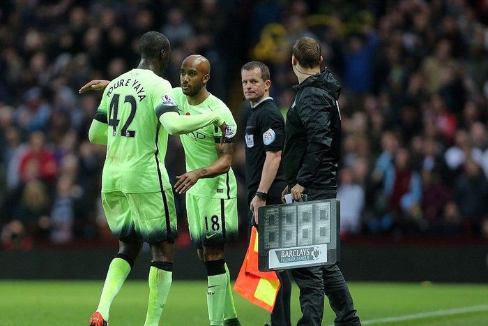 Fabien Delph and Yaya Toure