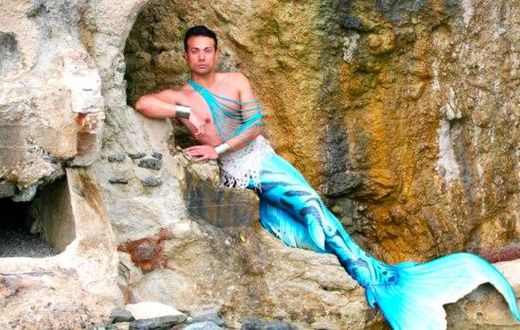Pictures of men pretending to be mermaids goes viral