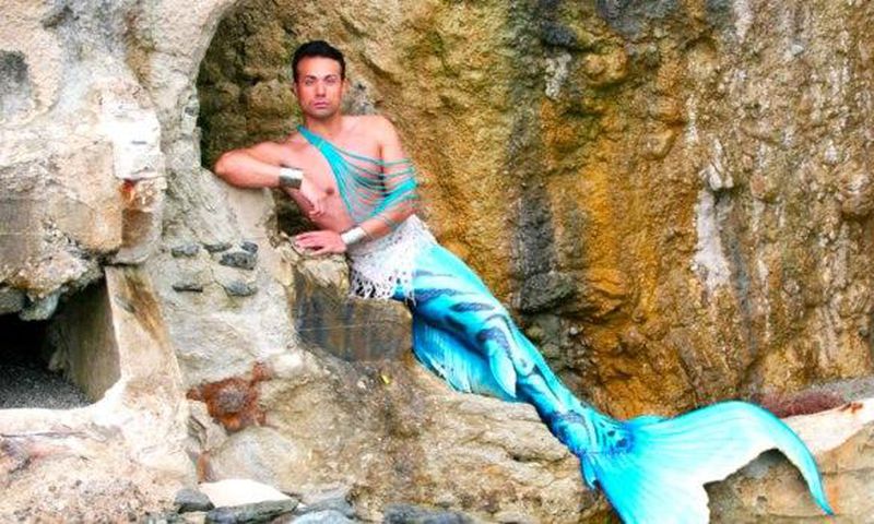 Pictures of men pretending to be mermaids goes viral
